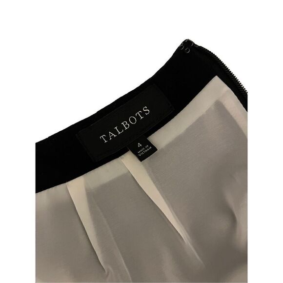 Talbots ivory and black pencil skirt - Picture 4 of 8